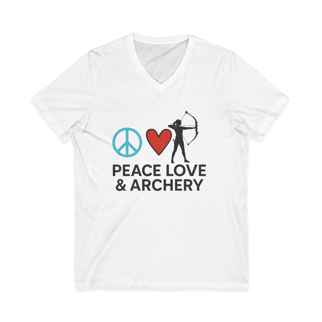 Peace Love & Archery V-Neck Tee