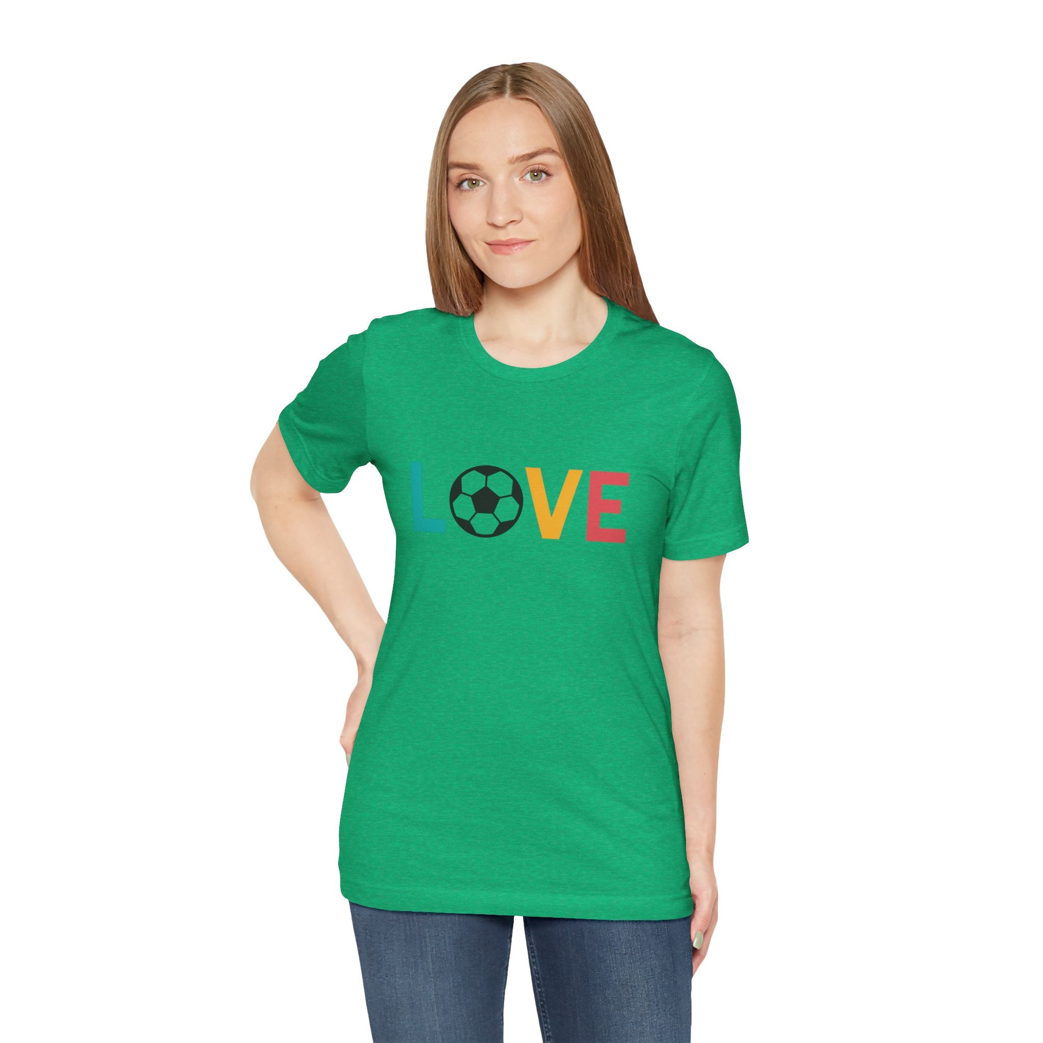 Love Soccer Unisex Tee, Sports Fan Shirt