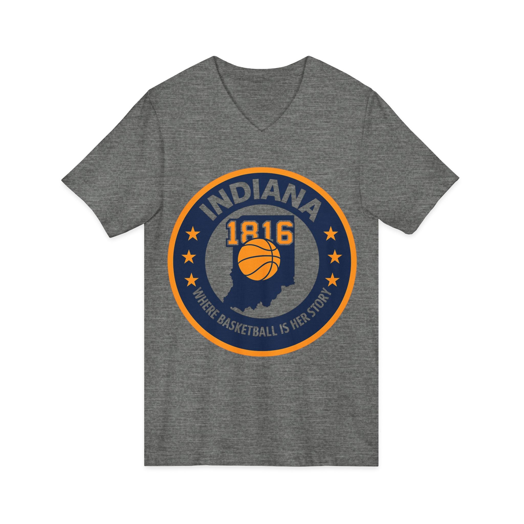 Indiana Basketball V-Neck Tee - Celebrate Your Love for the Game!