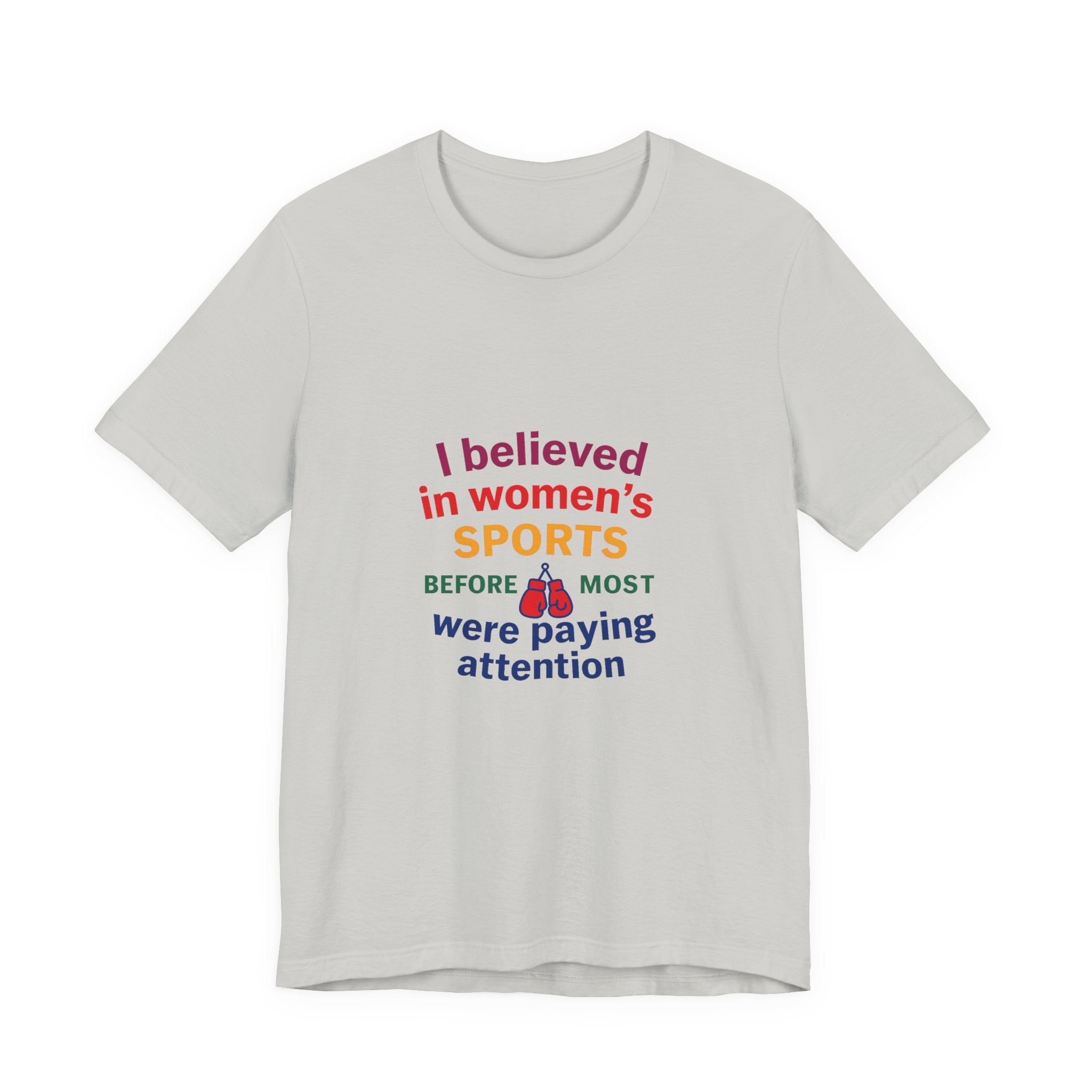 Women's Sports Believer Tee, Unisex Jersey Short Sleeve Tee