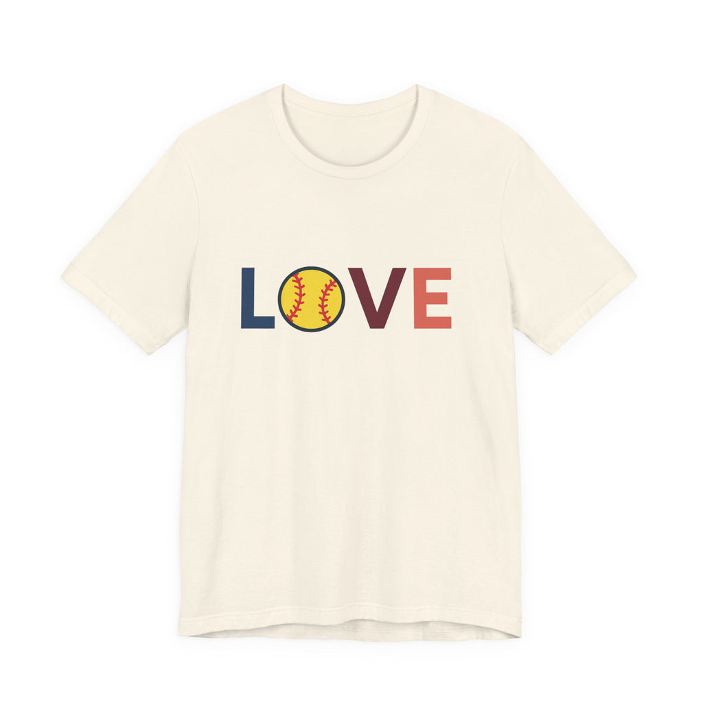 Softball Love Tee, Unisex T-Shirt, Gift for Sports Lovers