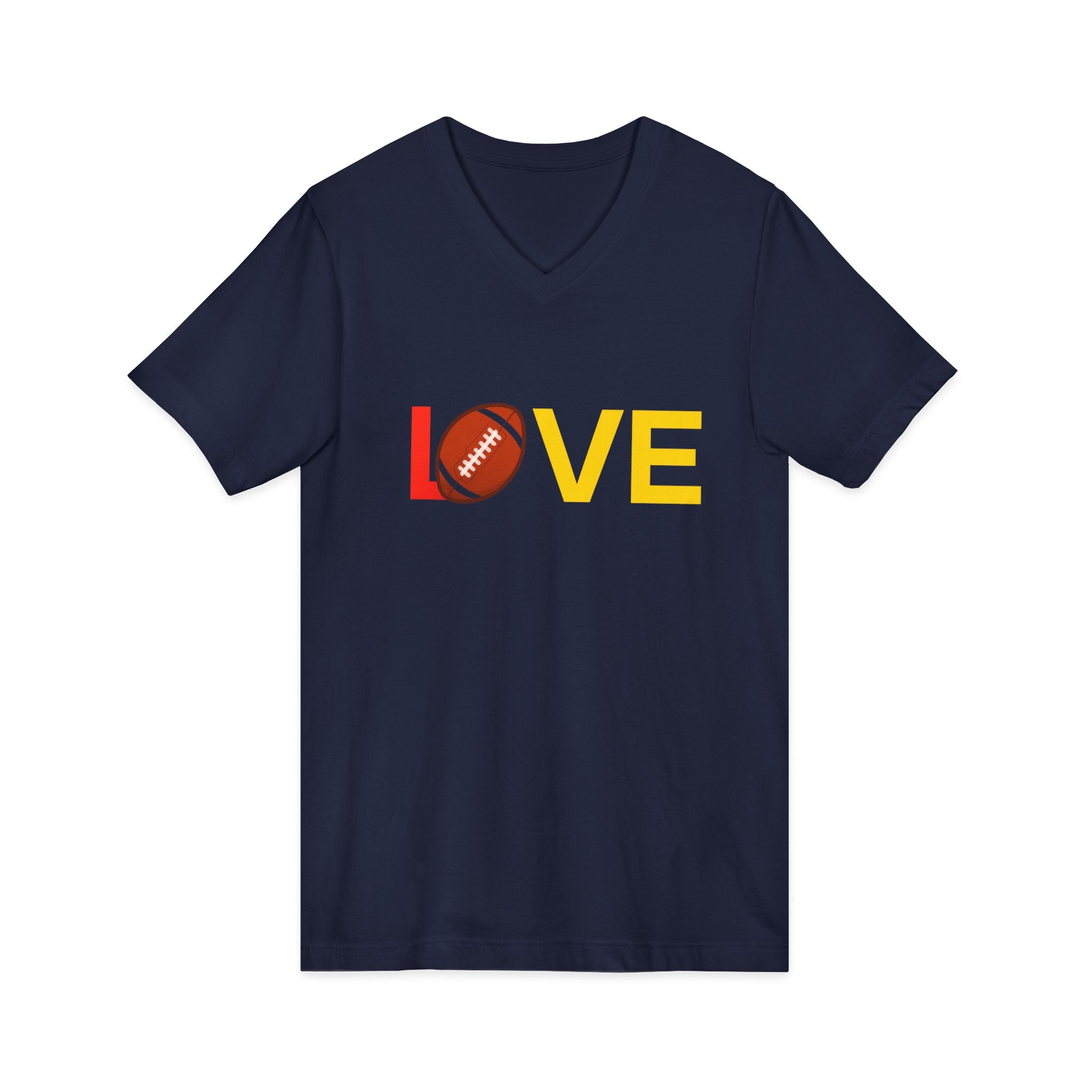 Football Love V-Neck Tee
