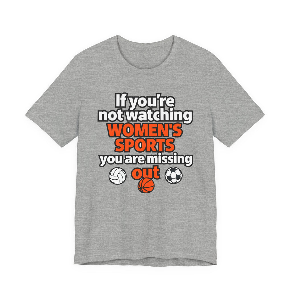 Women’s Sports Awareness Tee, Sports Advocate Shirt