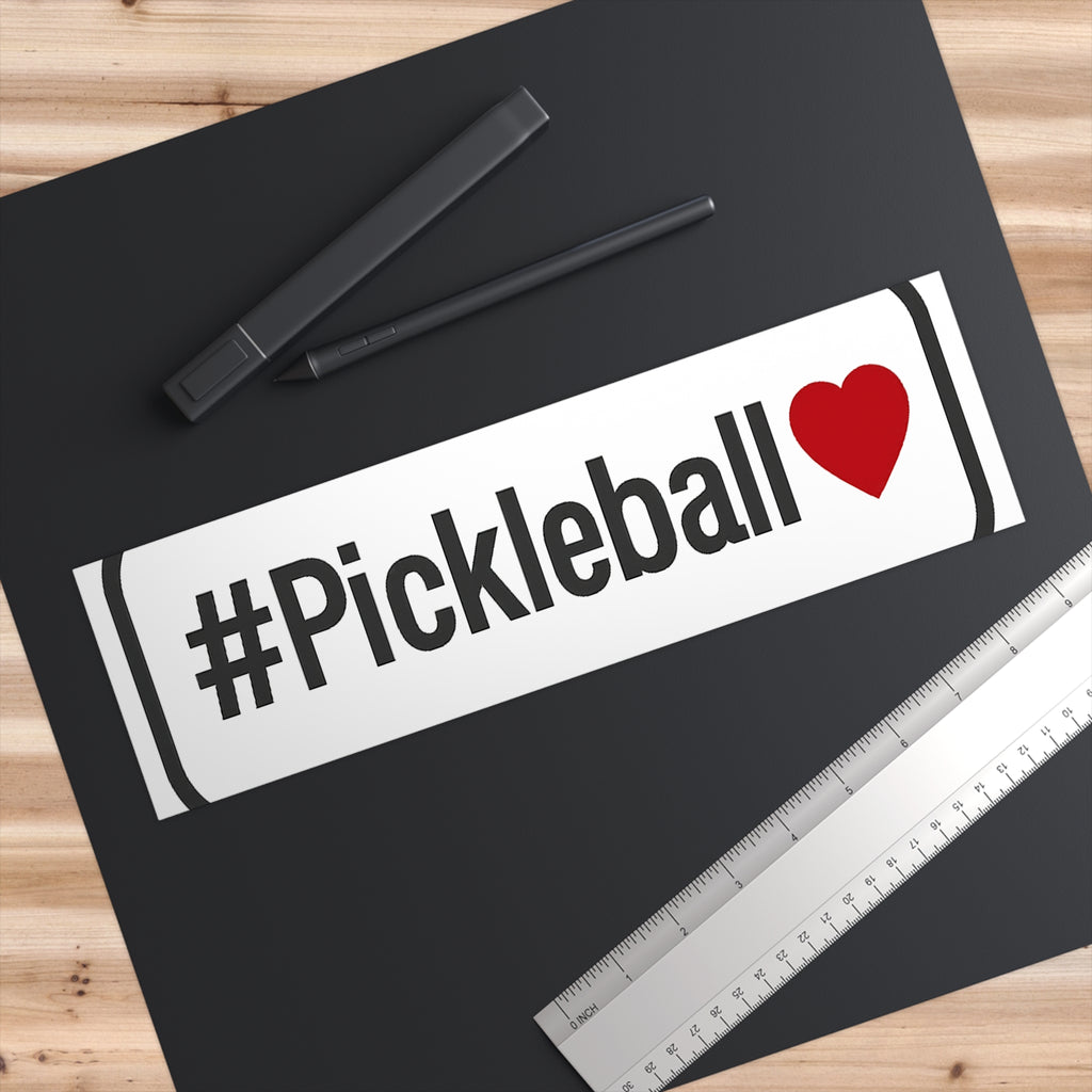 Pickleball Love Bumper Sticker