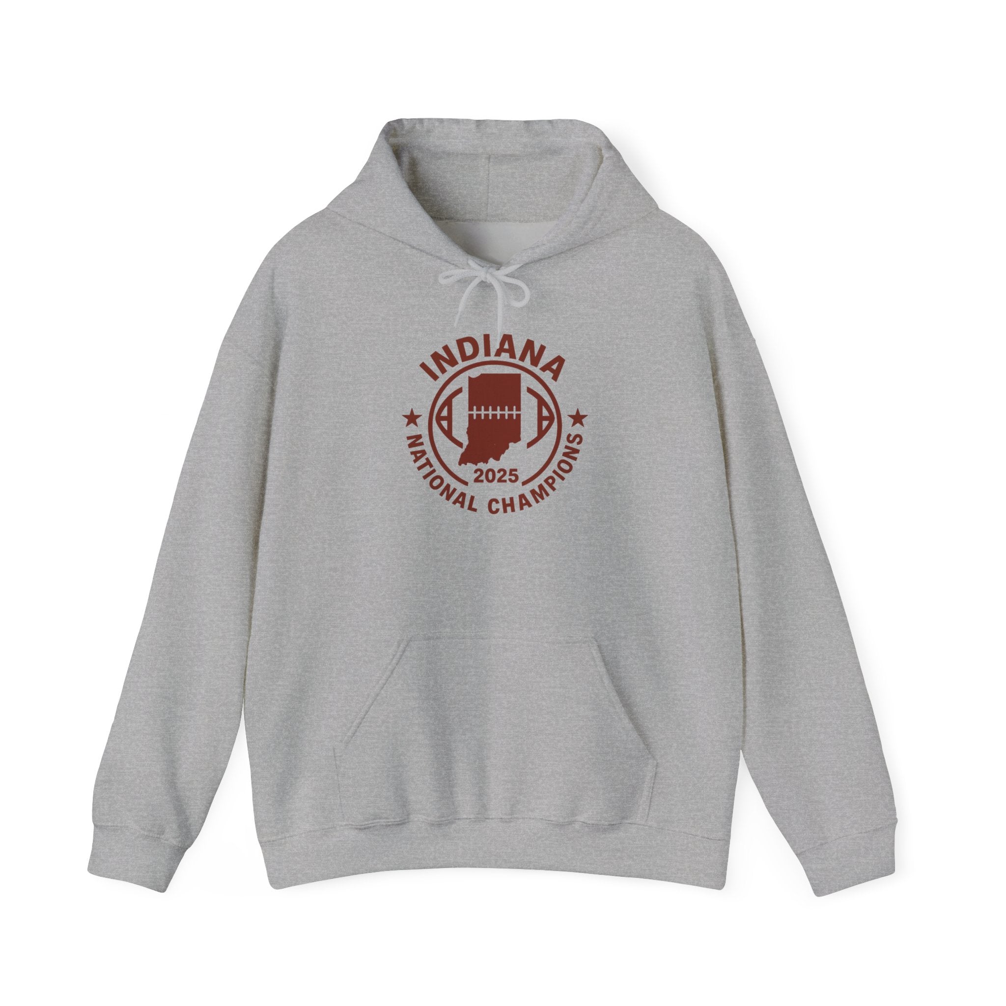 Indiana National Champions 2025 Hoodie — Retro Football Emblem