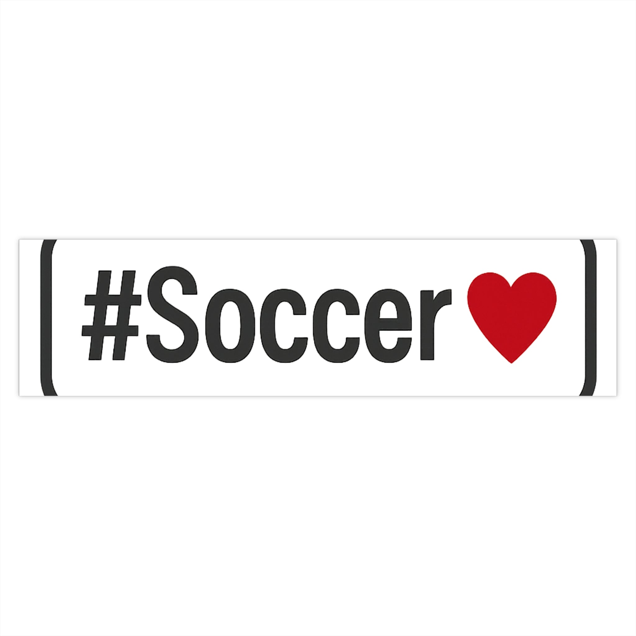 Soccer Love Bumper Sticker