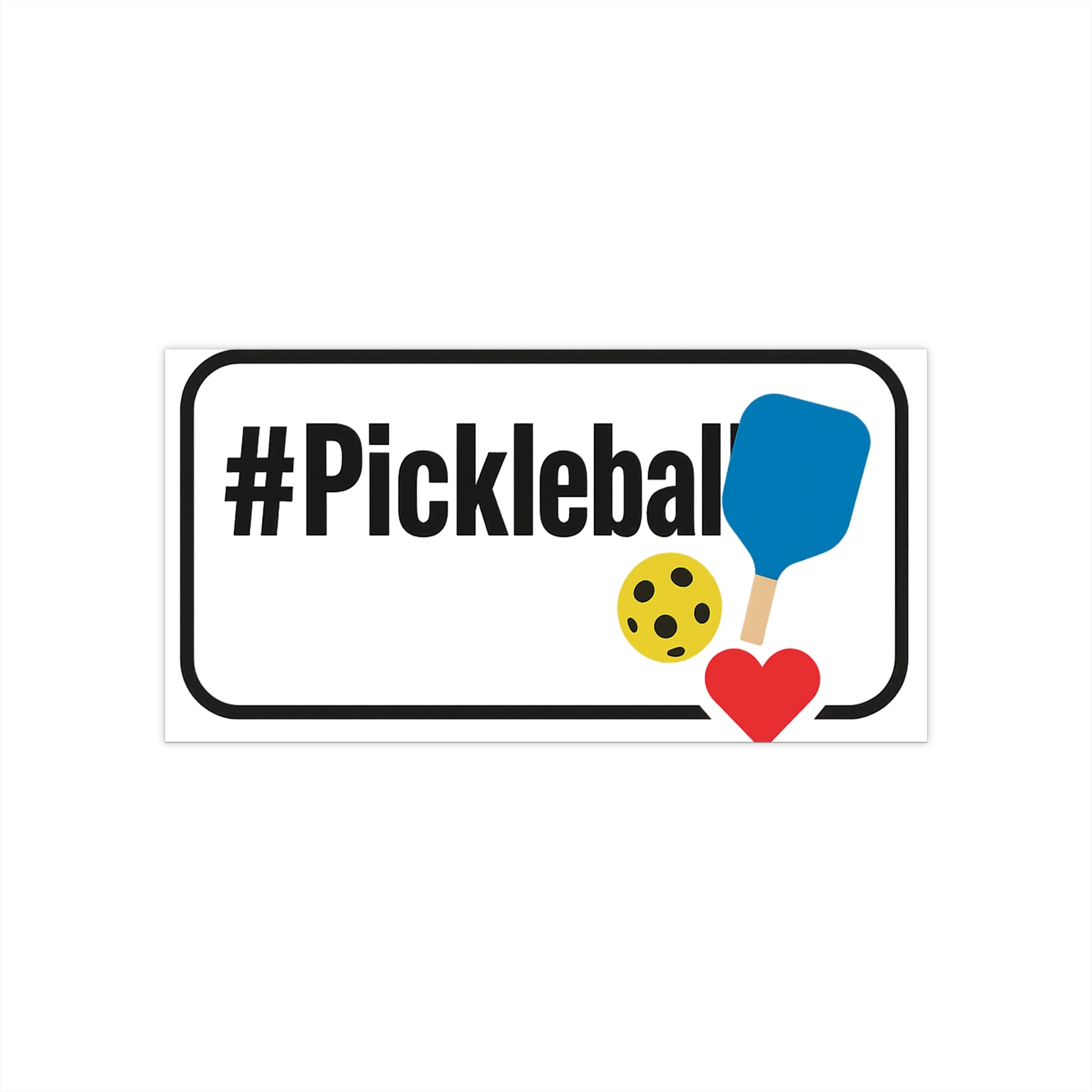 Pickleball Bumper Stickers - Fun #Pickleball Design for Sports Enthusiasts