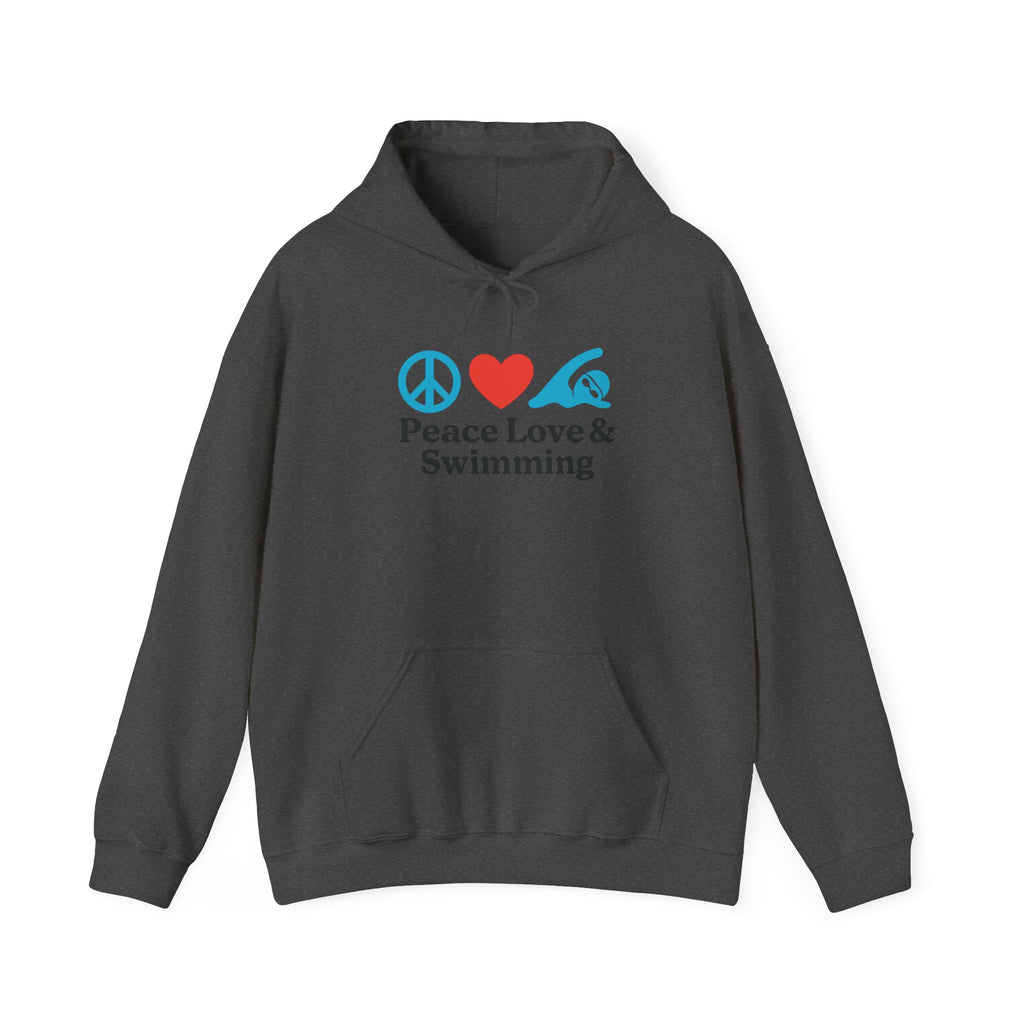 Peace Love & Swimming Hoodie