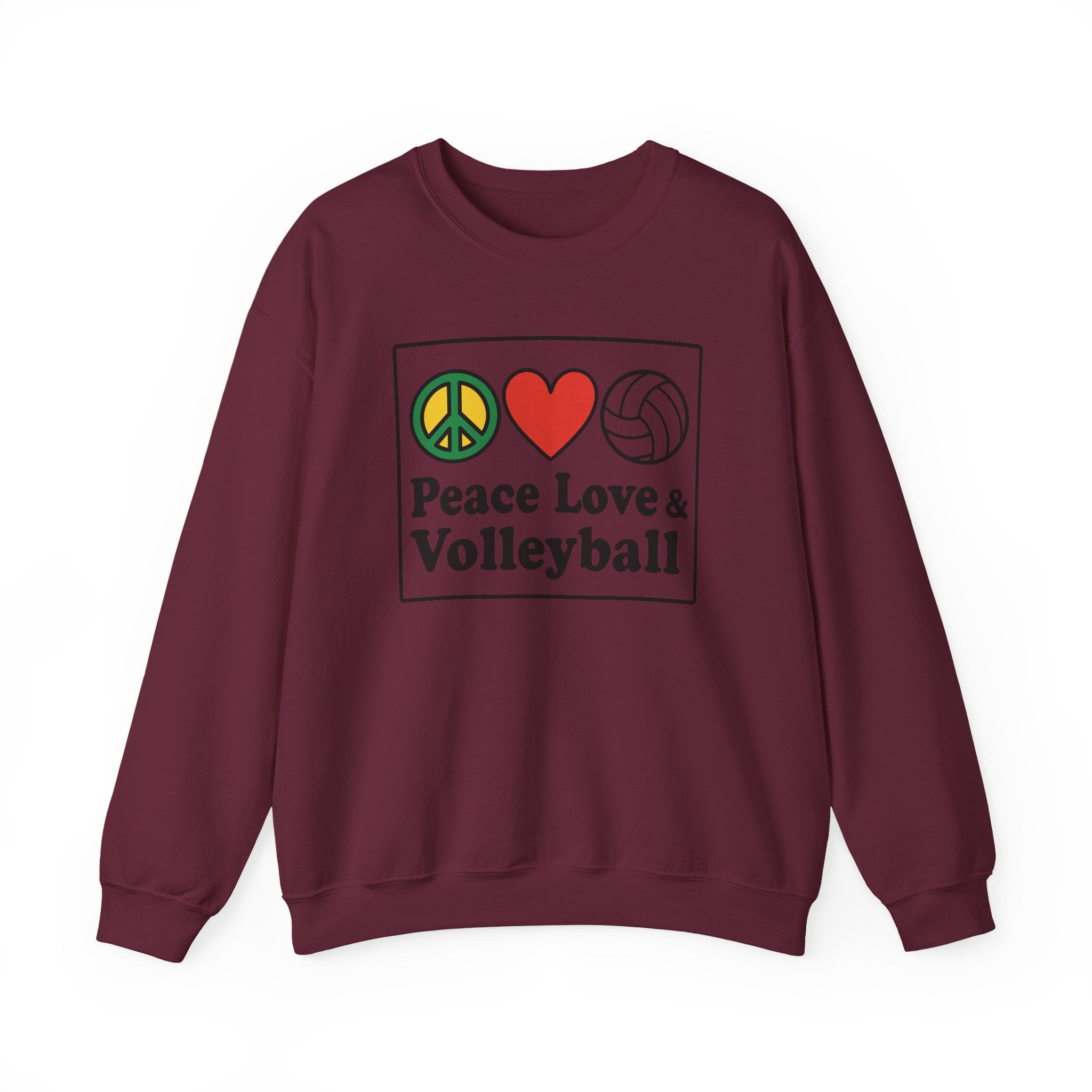 Peace Love Volleyball Crewneck Sweatshirt