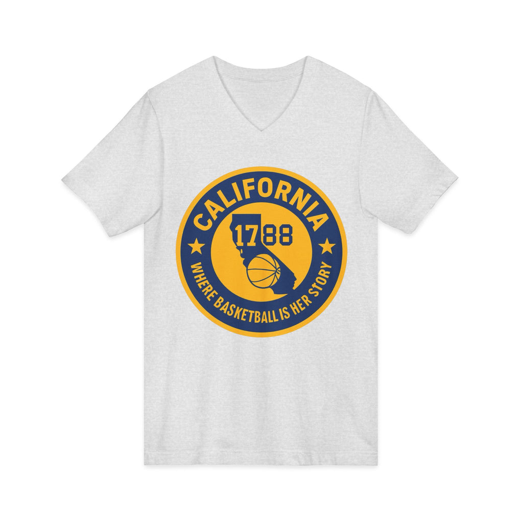 California Basketball V-Neck Tee - Celebrate Your Love for the Game!