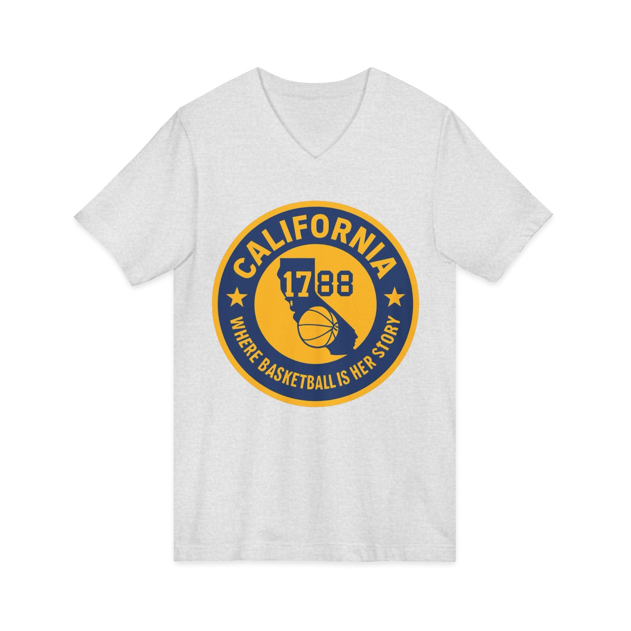 California Basketball V-Neck Tee - Celebrate Your Love for the Game!