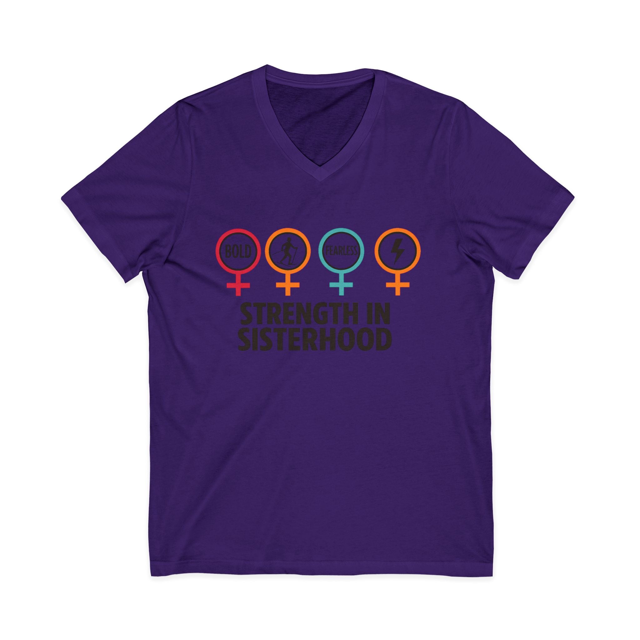 Empowering Sisterhood V-Neck Tee