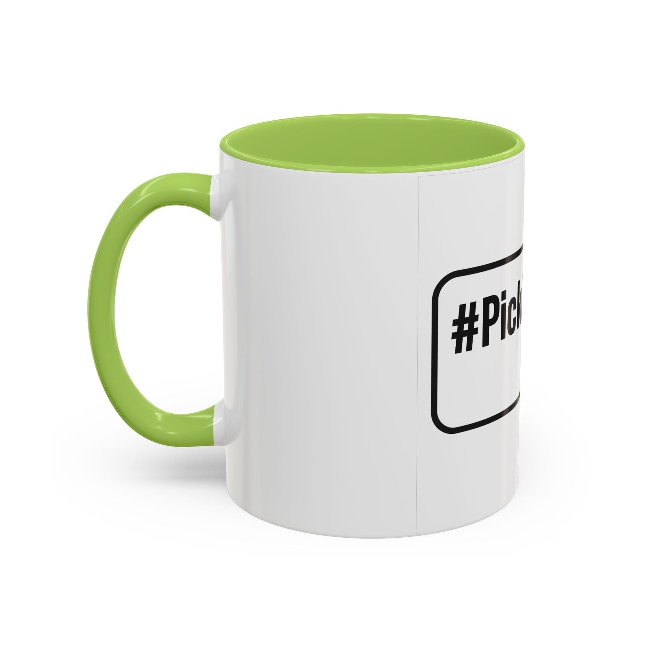 #Pickleball Accent Coffee Mug — Pickleball Paddle & Ball Design (11/15 oz)