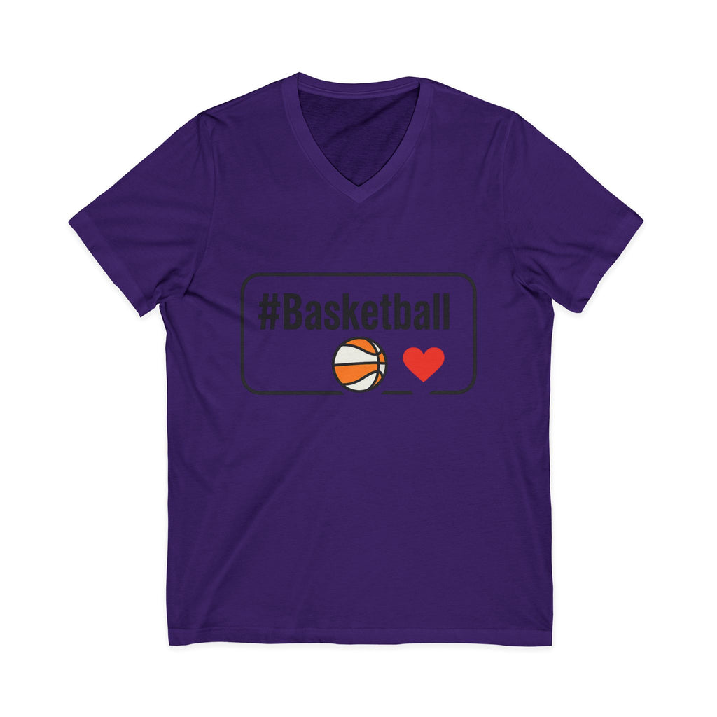 Basketball Love V-Neck Tee