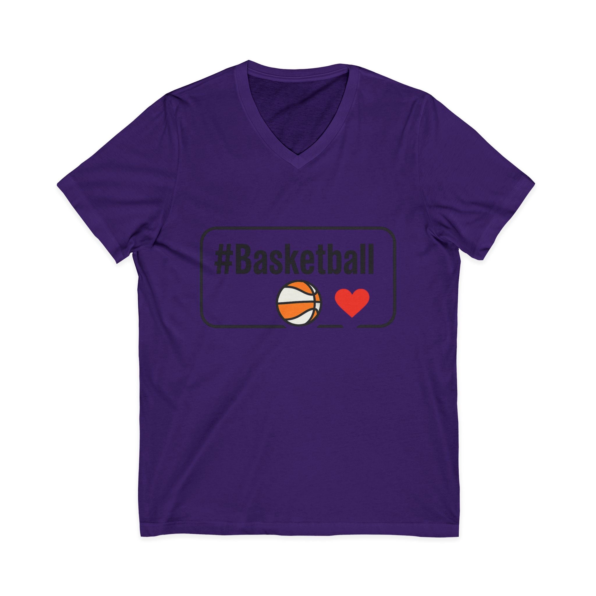 Basketball Love V-Neck Tee