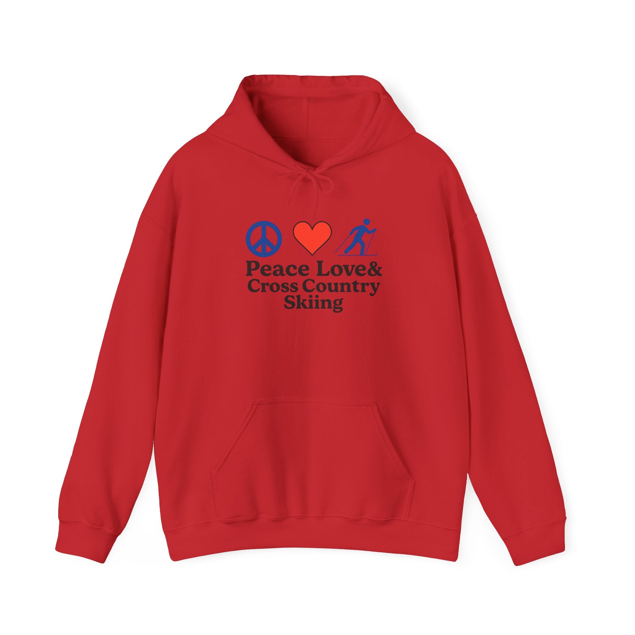 Peace Love & Cross Country Skiing Hoodie