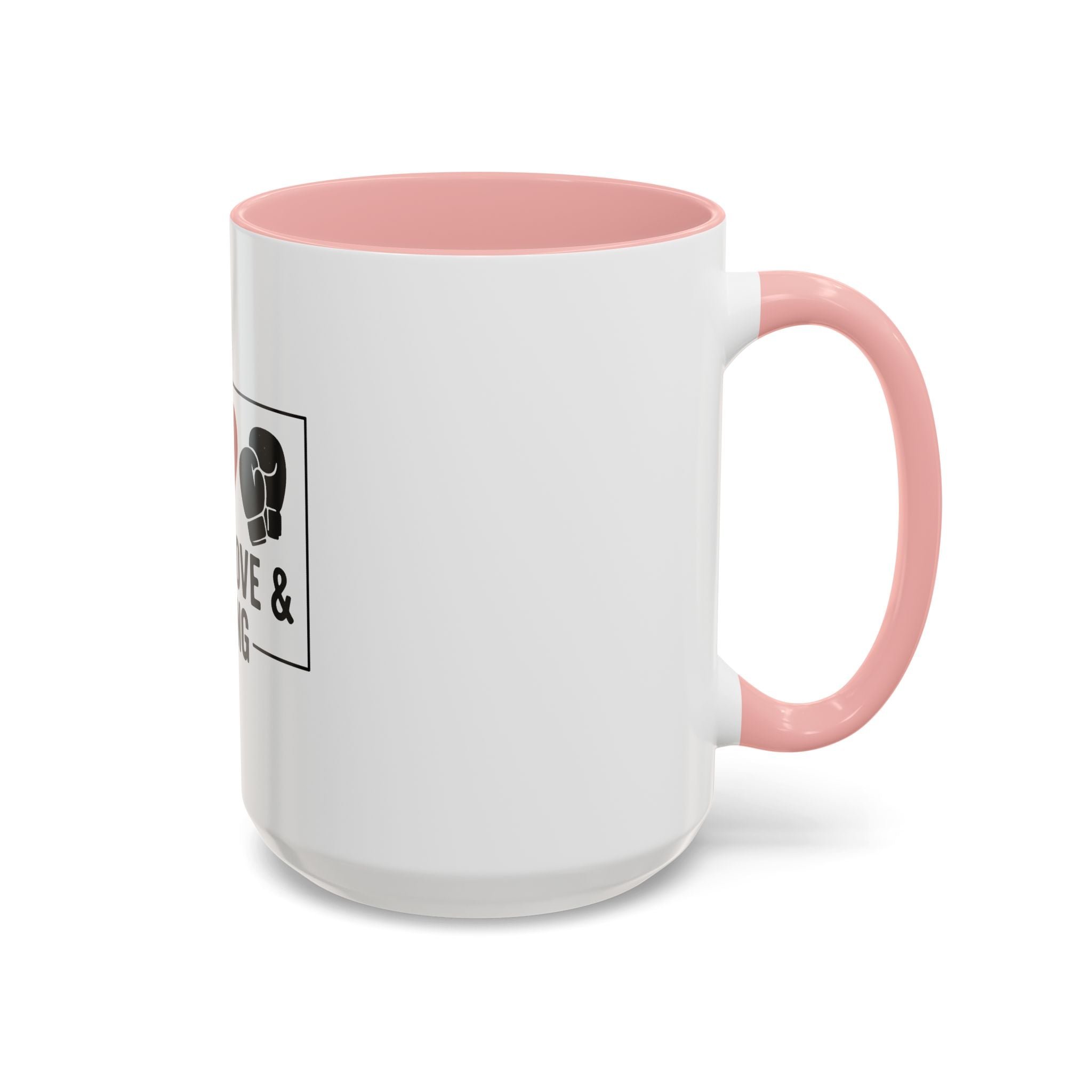 Peace Love & Boxing Mug | Accent Coffee Mug