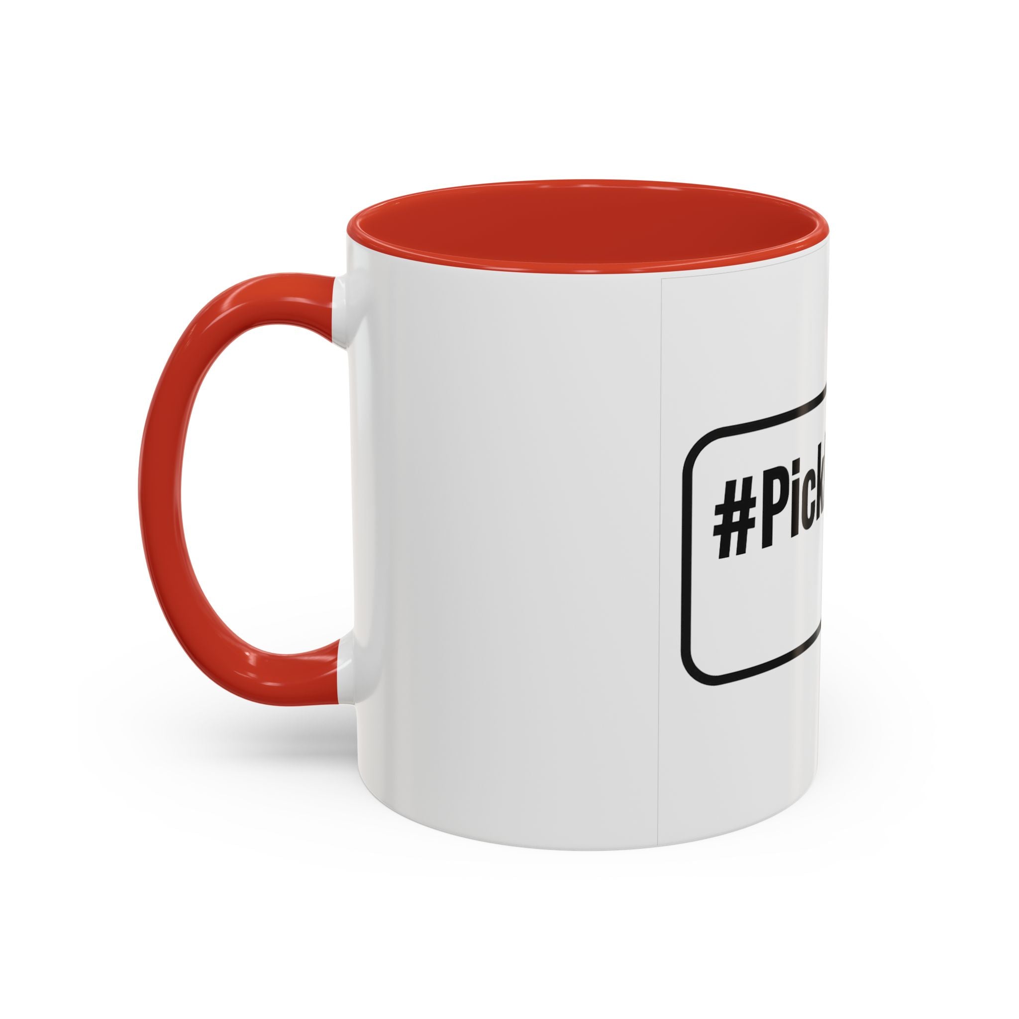 #Pickleball Accent Coffee Mug — Pickleball Paddle & Ball Design (11/15 oz)