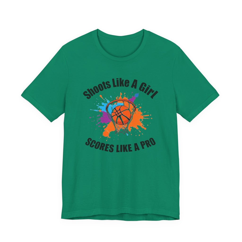 Basketball Pride Tee, Shoots Like A Girl