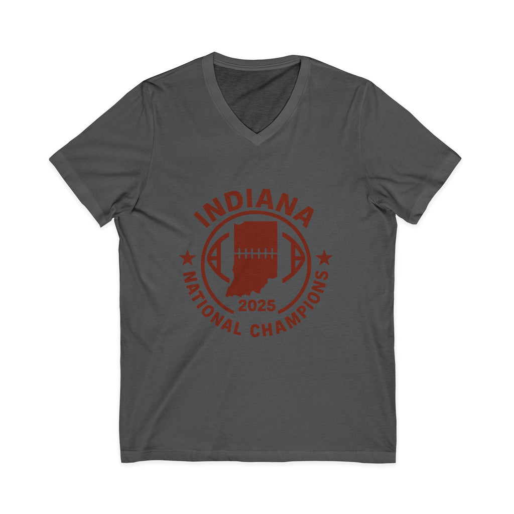 Indiana 2025 National Champions Football V-Neck Tee