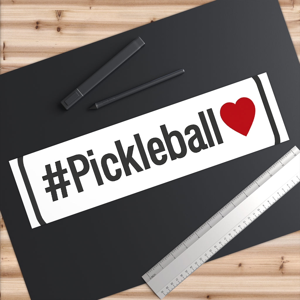 Pickleball Love Bumper Sticker