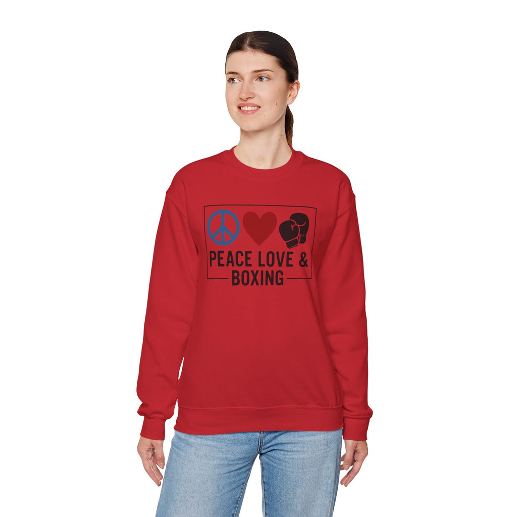 Peace Love Boxing Crewneck Sweatshirt