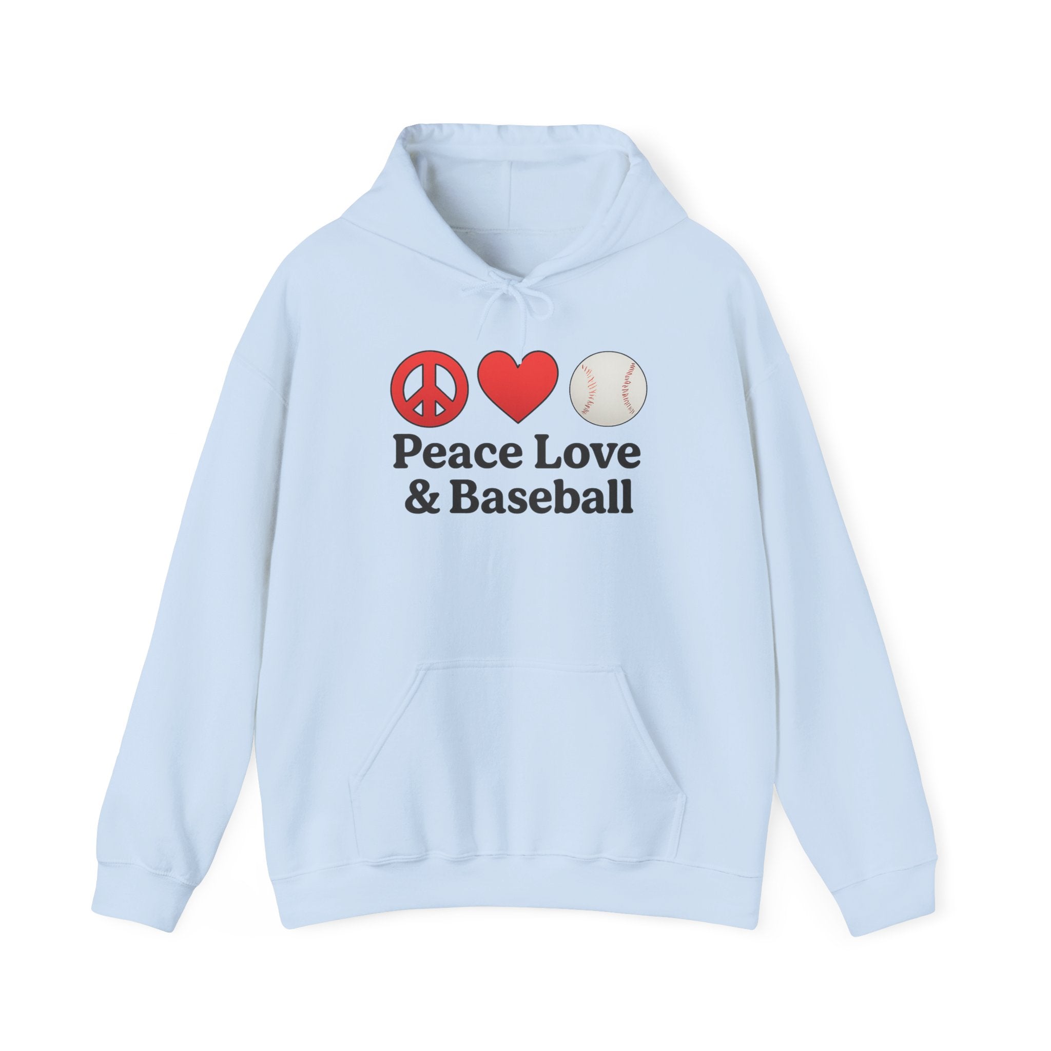 Peace Love & Baseball Hoodie