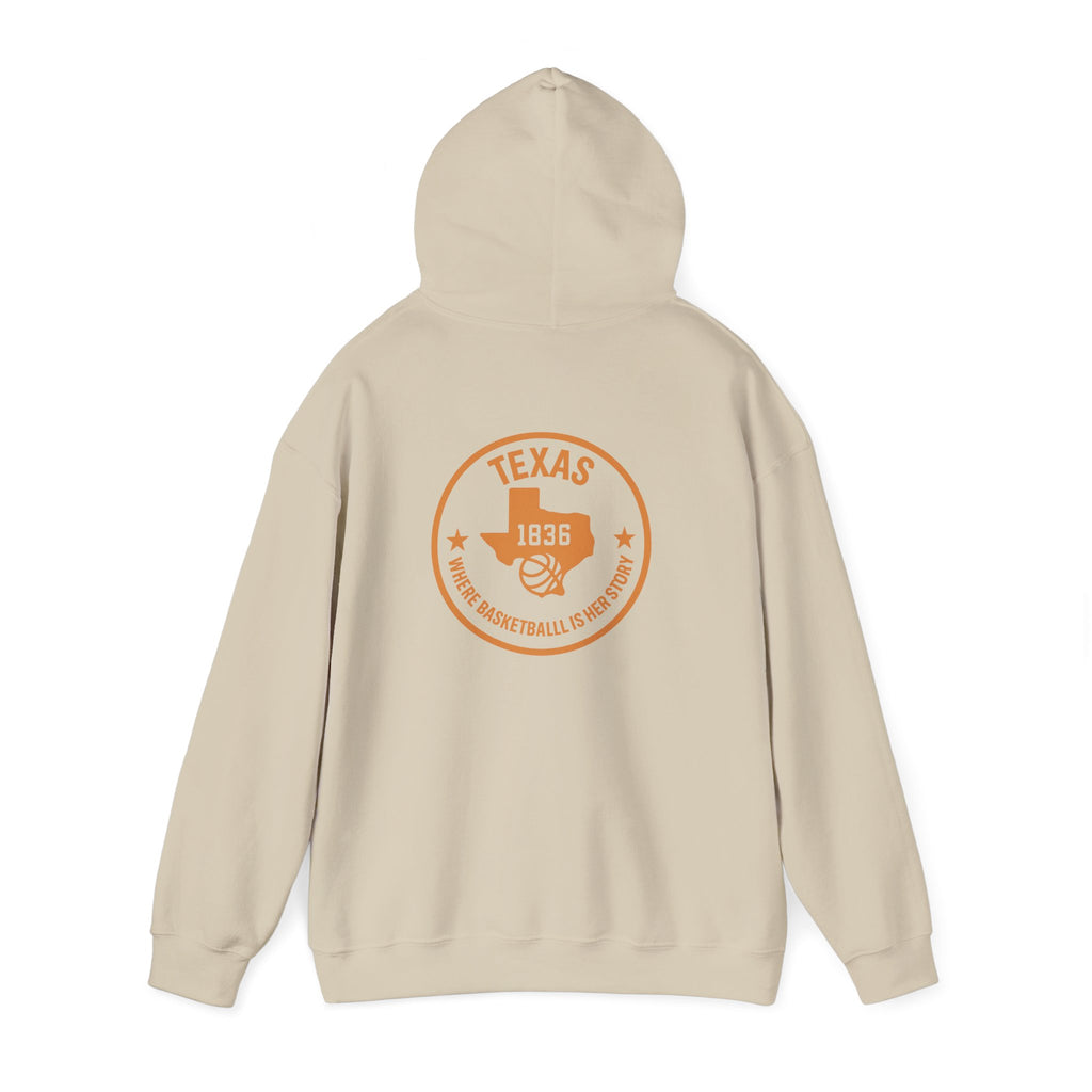 Texas 1836 Basketball Hoodie — Retro State Pride Pullover