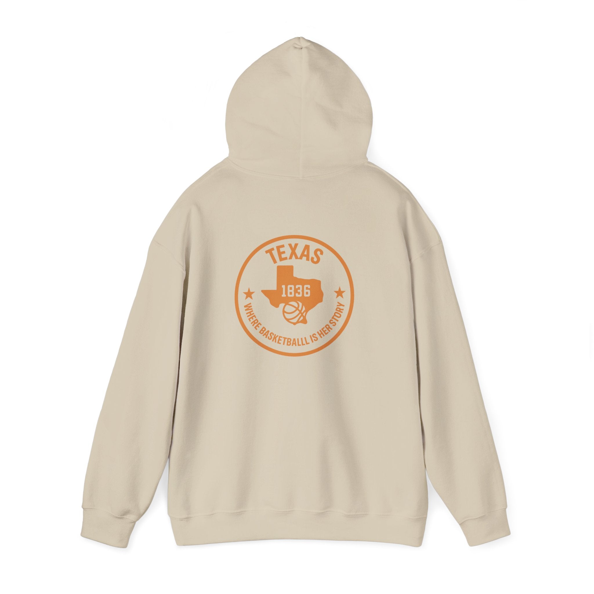 Texas 1836 Basketball Hoodie — Retro State Pride Pullover