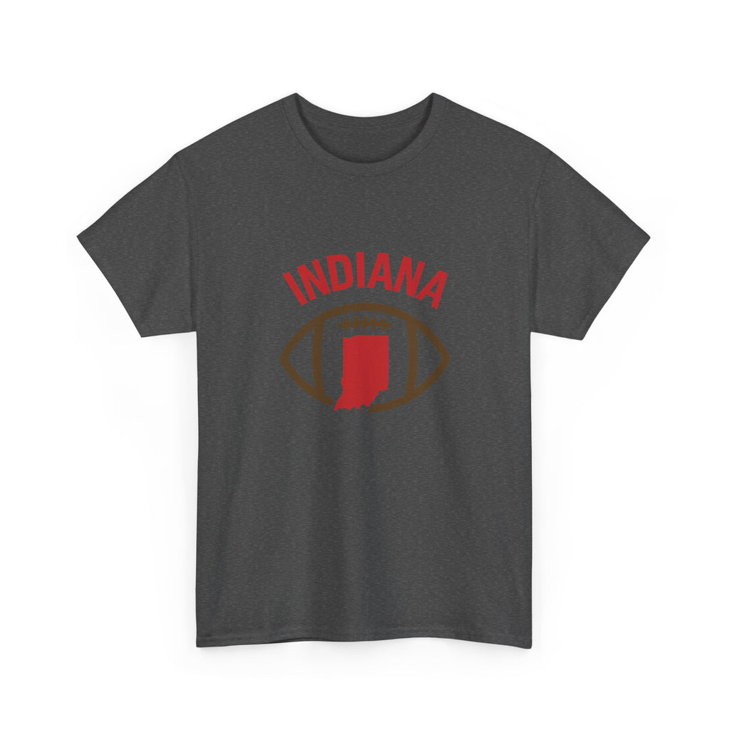 Indiana Football T-Shirt — State Map & Football Graphic Tee