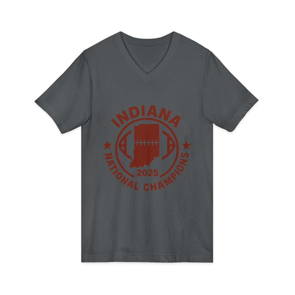 Indiana 2025 National Champions Football V-Neck Tee