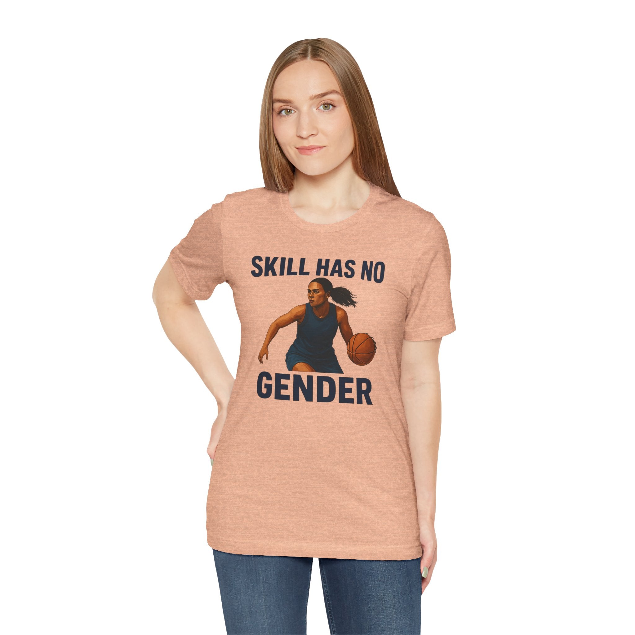 Empowering Basketball Tee - Skill Has No Gender