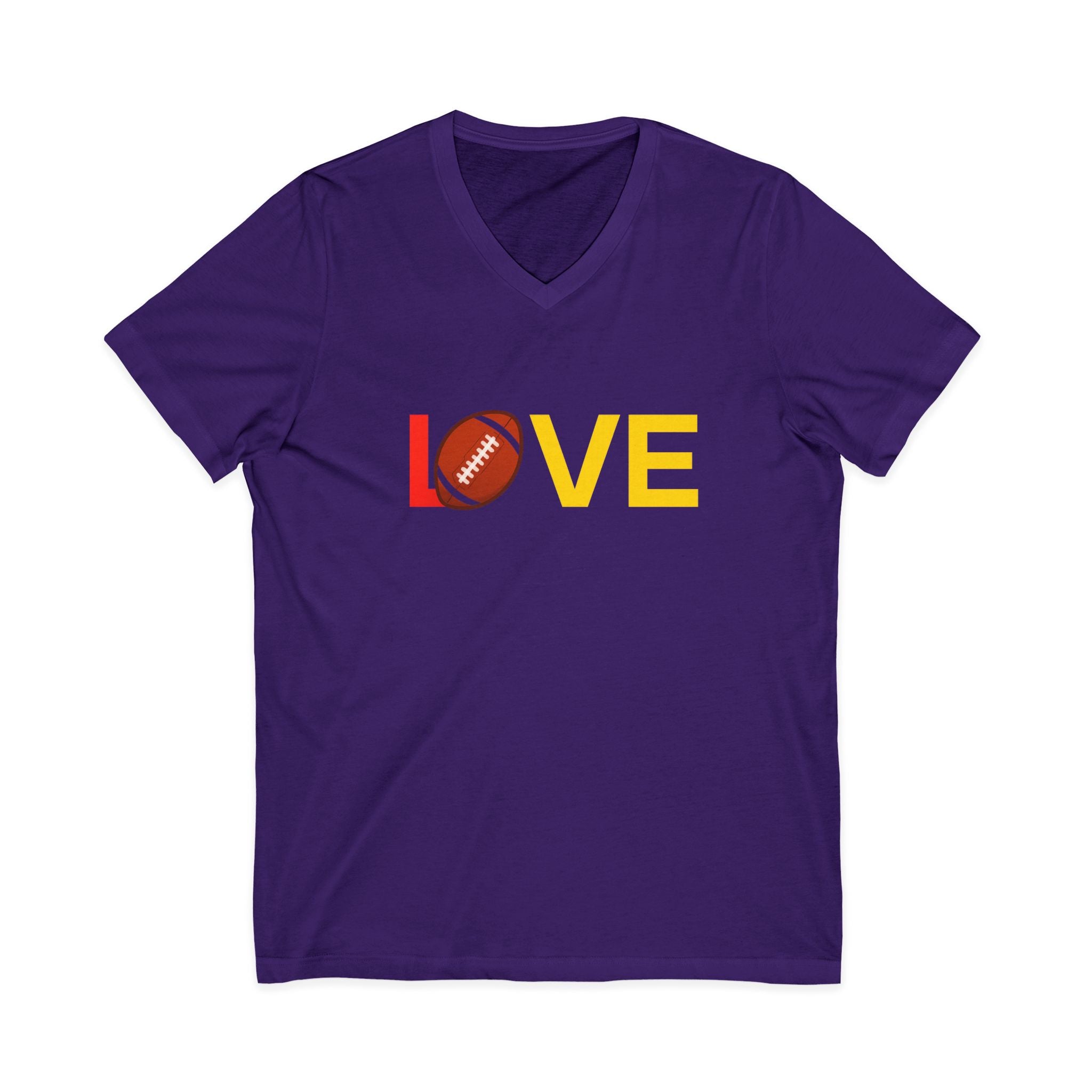 Football Love V-Neck Tee