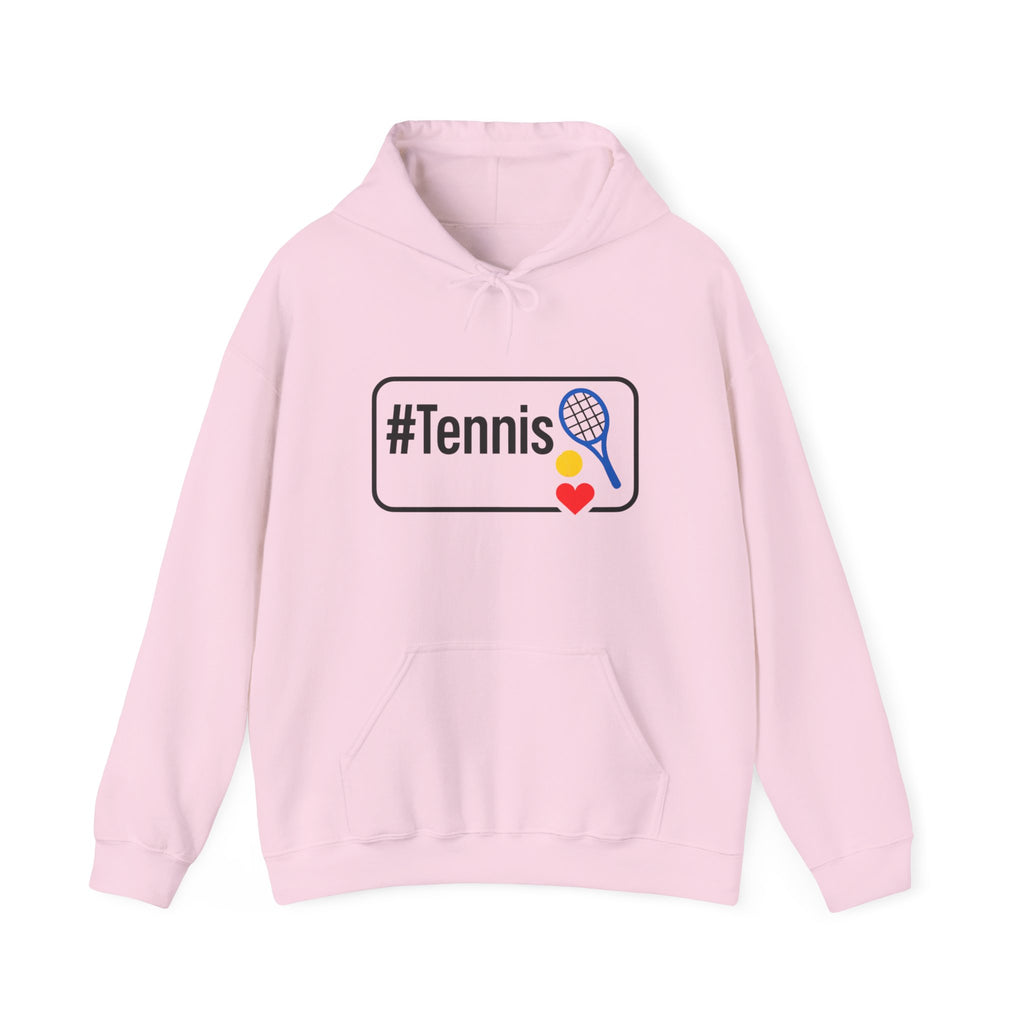 Tennis Lover's Hoodie with #Tennis Design