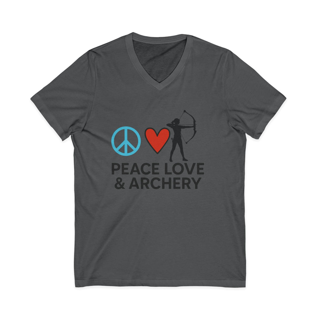 Peace Love & Archery V-Neck Tee