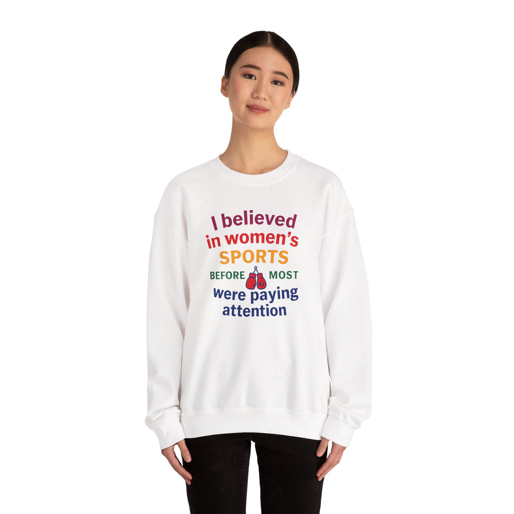 Sporty Statement Crewneck Sweatshirt, Women's Sports