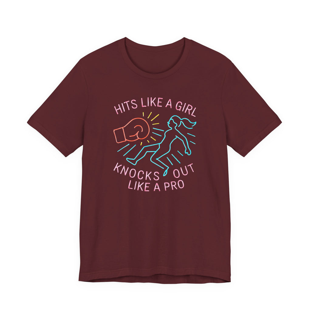 Empowering Girls Tee, Hits Like a Girl T-Shirt