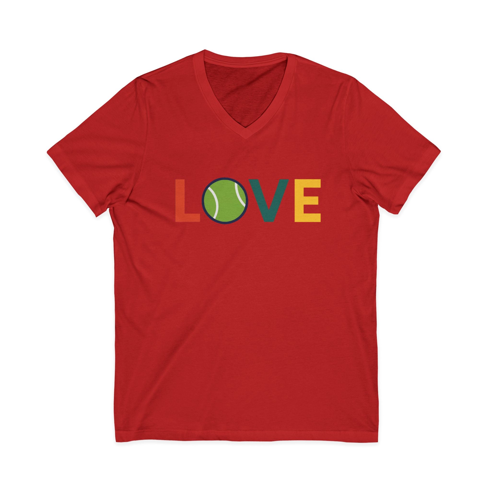 Love Tennis V-Neck Tee