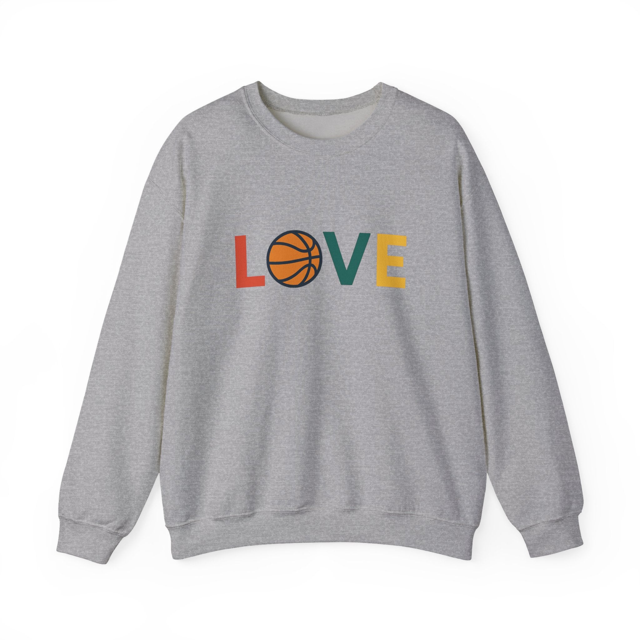 Love Basketball Sweatshirt, Unisex Crewneck