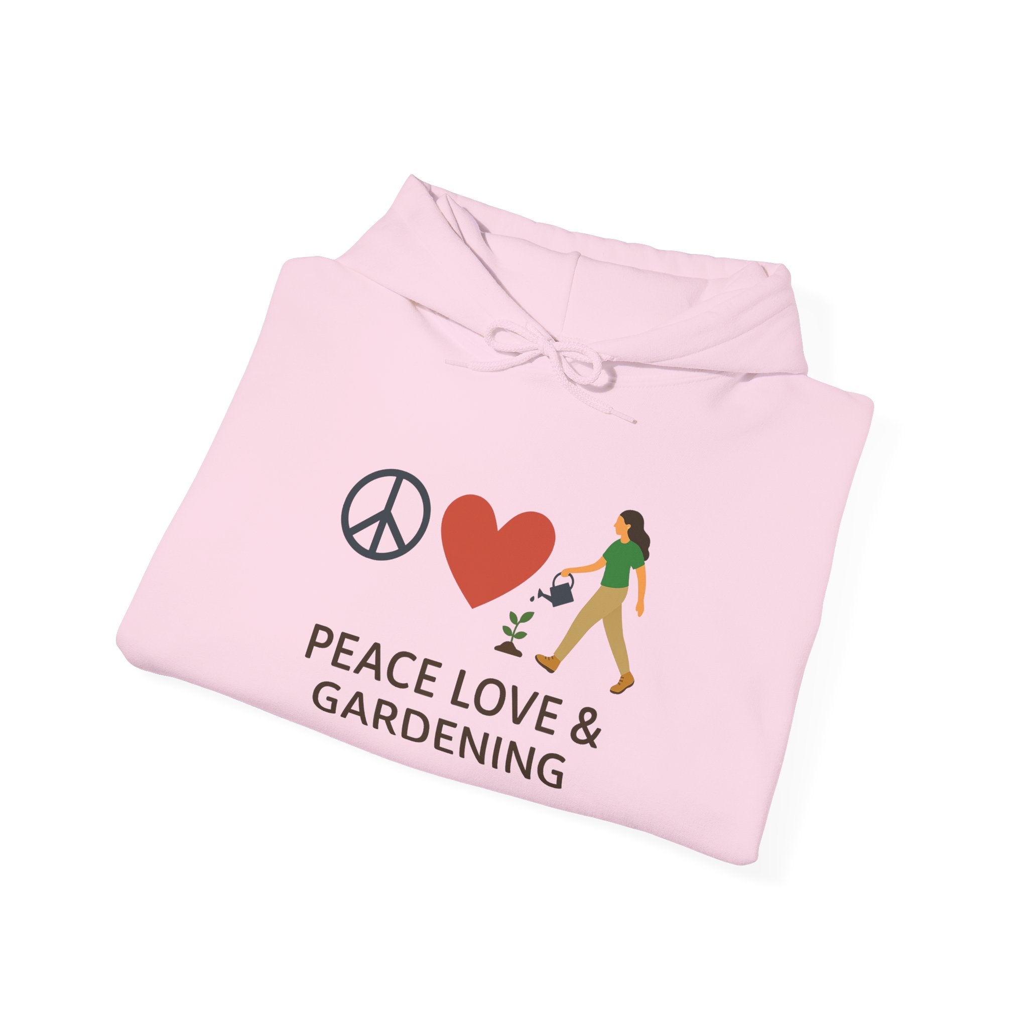 Gardening Hoodie – “Peace, Love & Gardening”