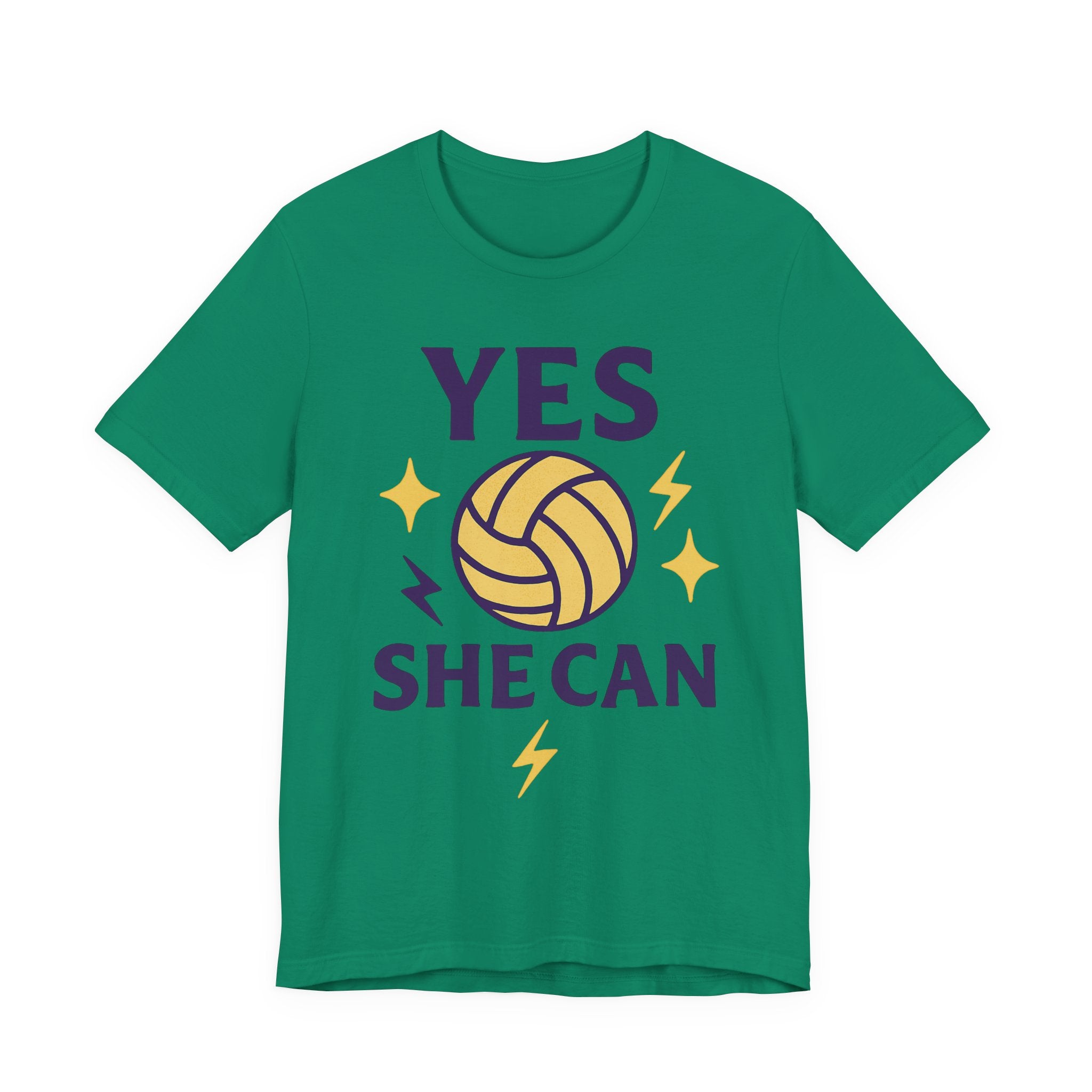 Yes, She Can Volleyball Unisex Tee
