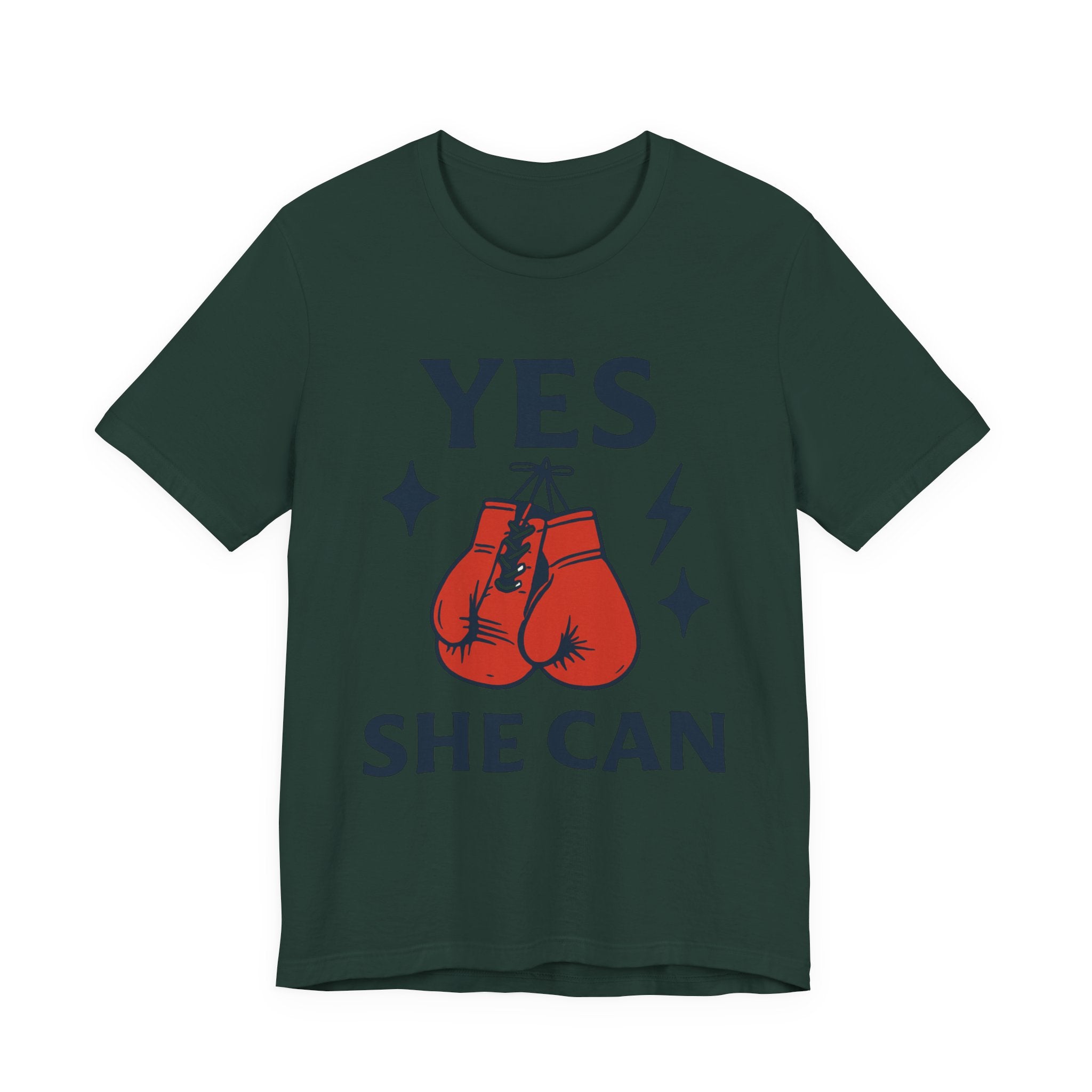 Yes, She Can Boxing Unisex Tee