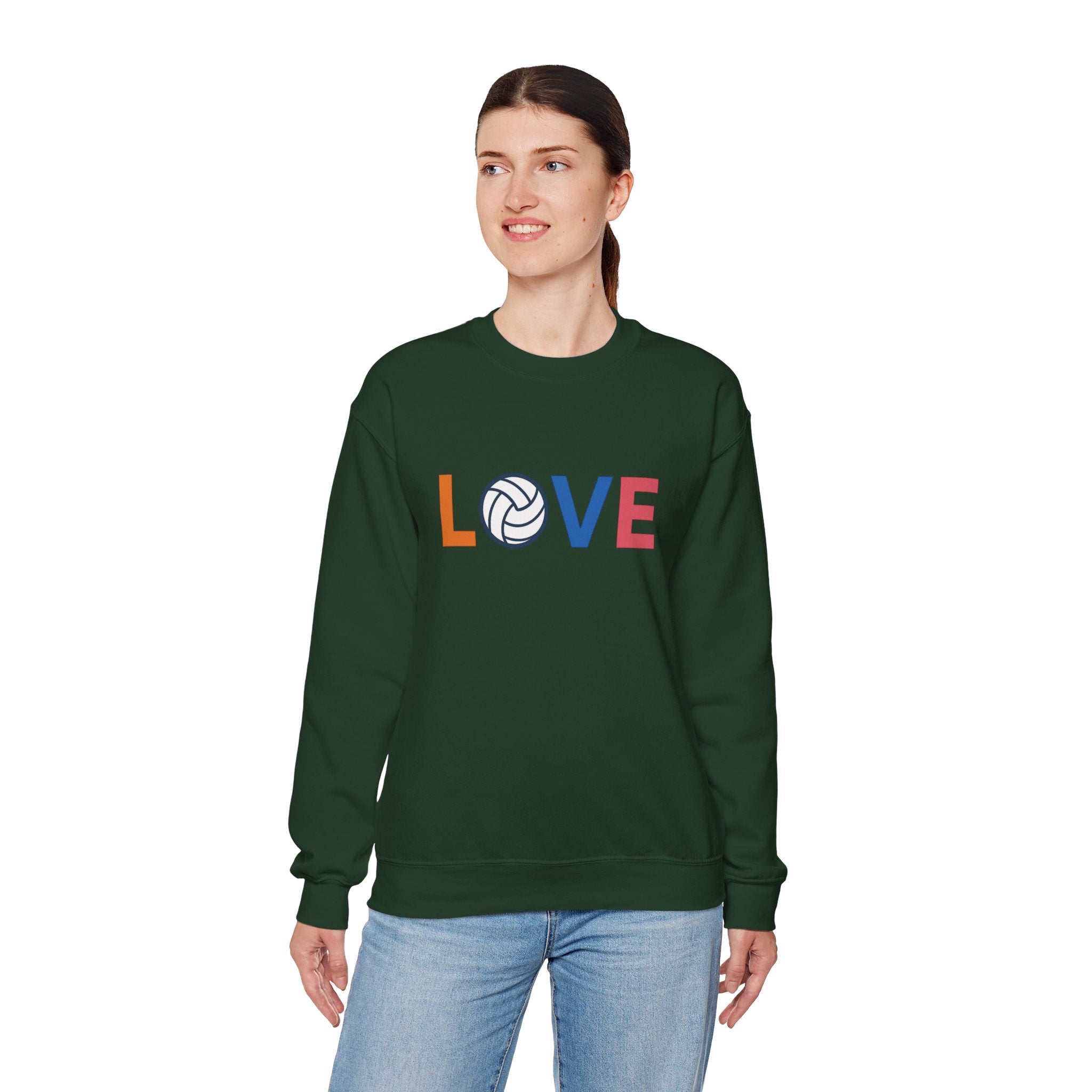 Volleyball Love Sweatshirt - Cozy Unisex Crewneck