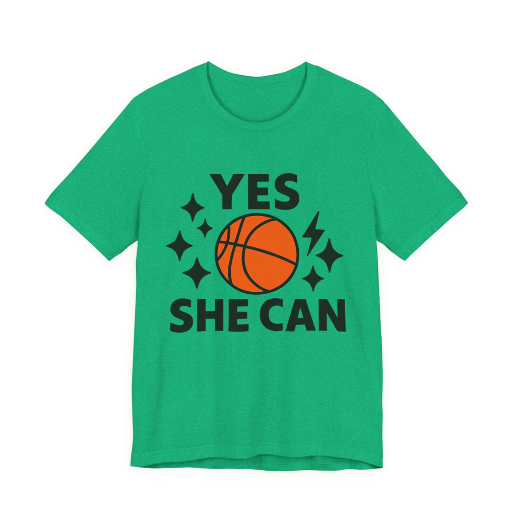 Yes, She Can Basketball Unisex Tee