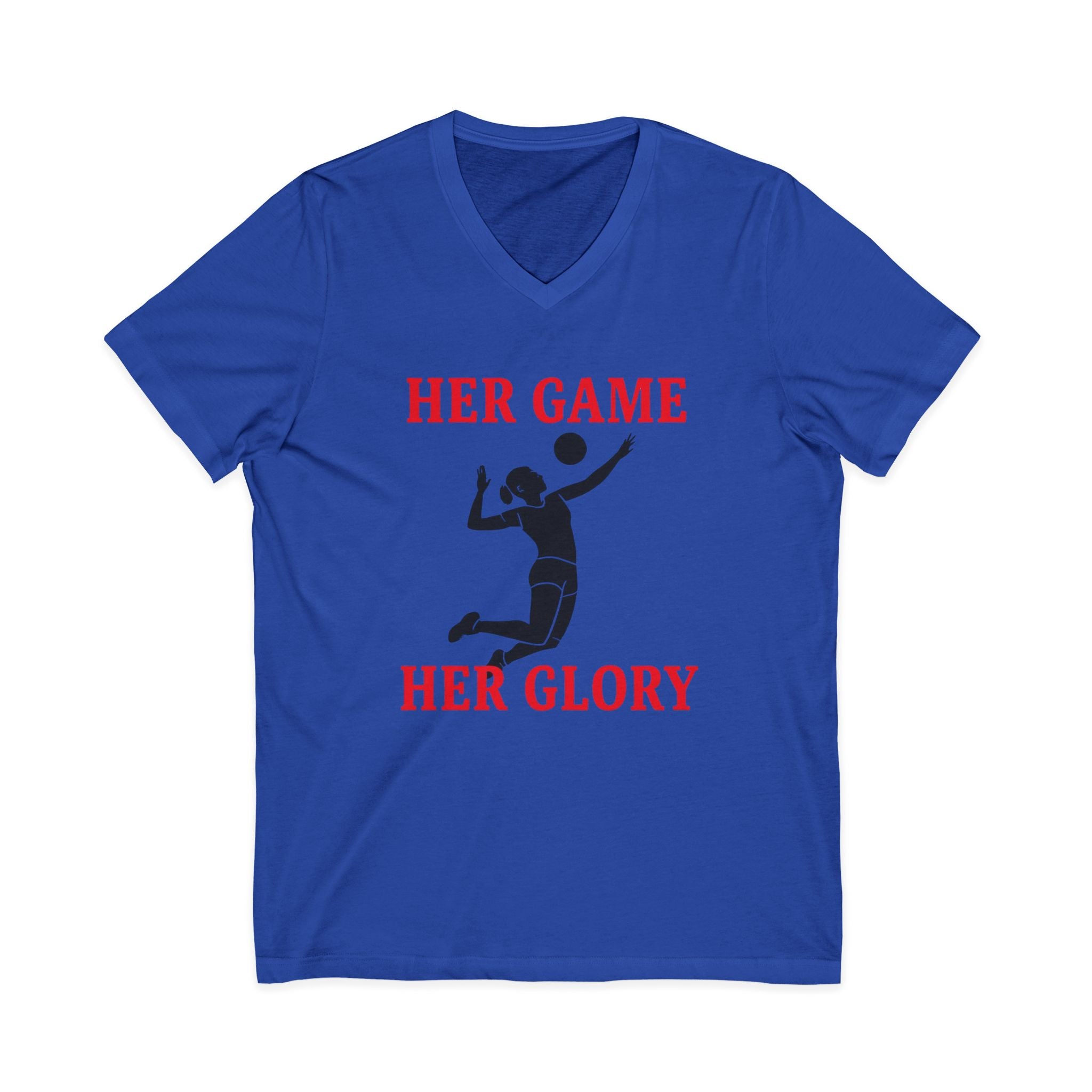 Empowering Volleyball Tee - Her Game, Her Glory