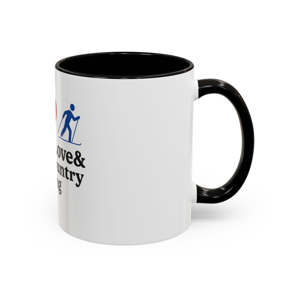 Peace, Love & Cross Country Skiing Mug