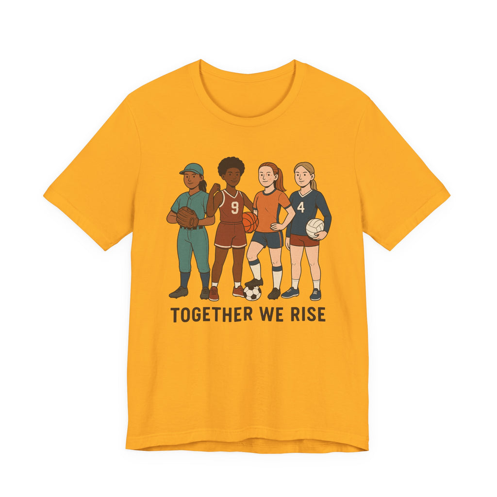 Empowering Together We Rise Tee | Unisex Jersey Short Sleeve T-Shirt
