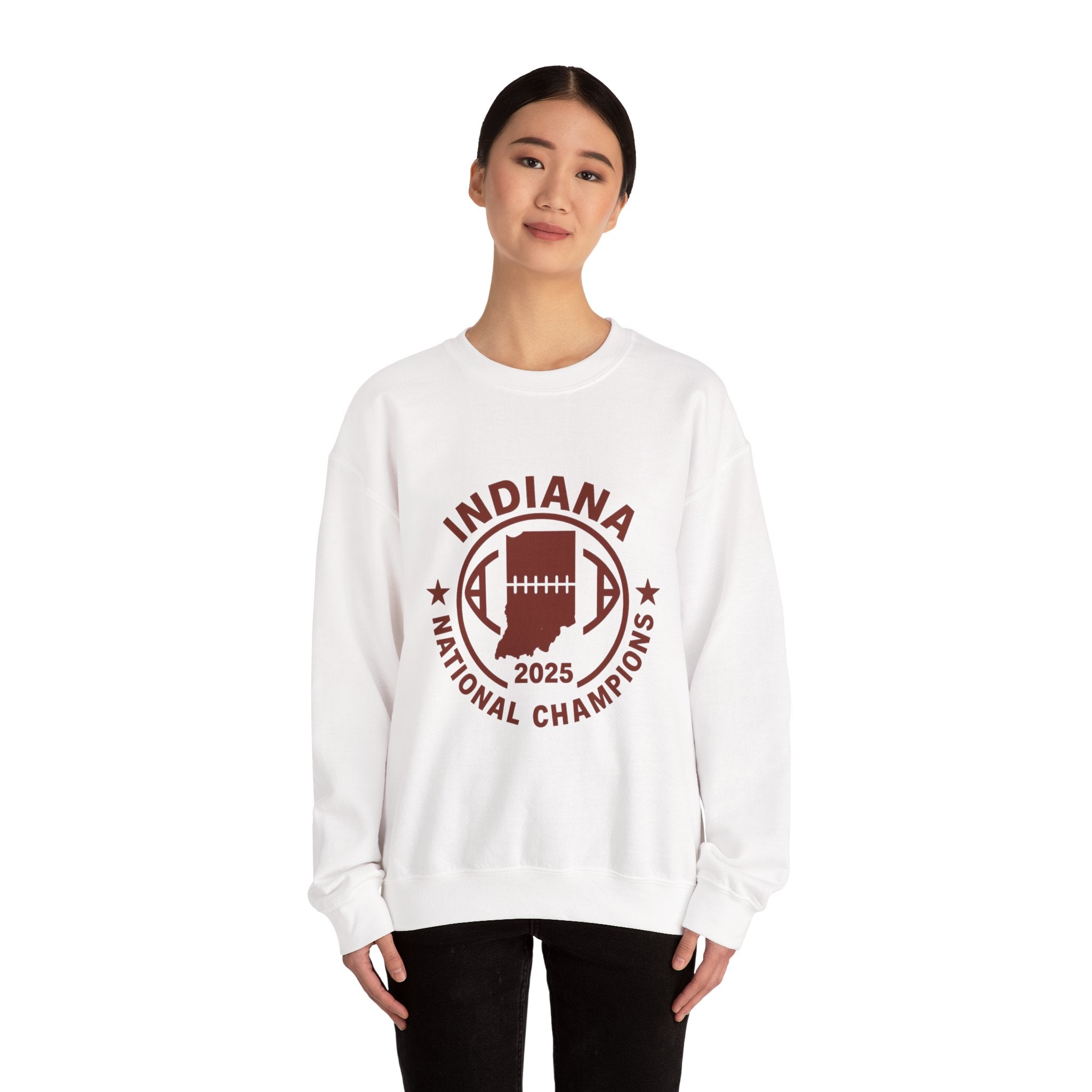 Indiana National Champions 2025 Football Crewneck Sweatshirt