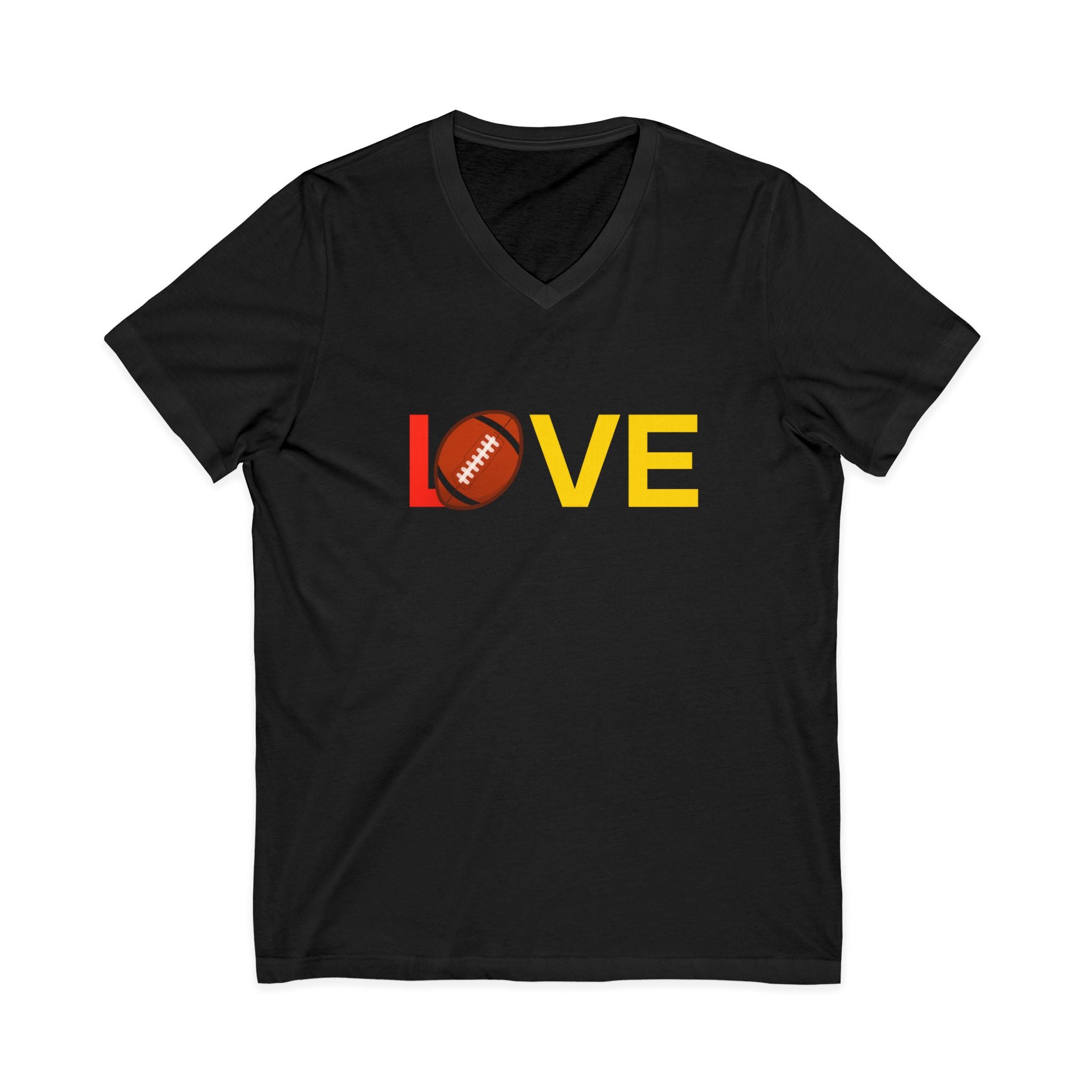 Football Love V-Neck Tee