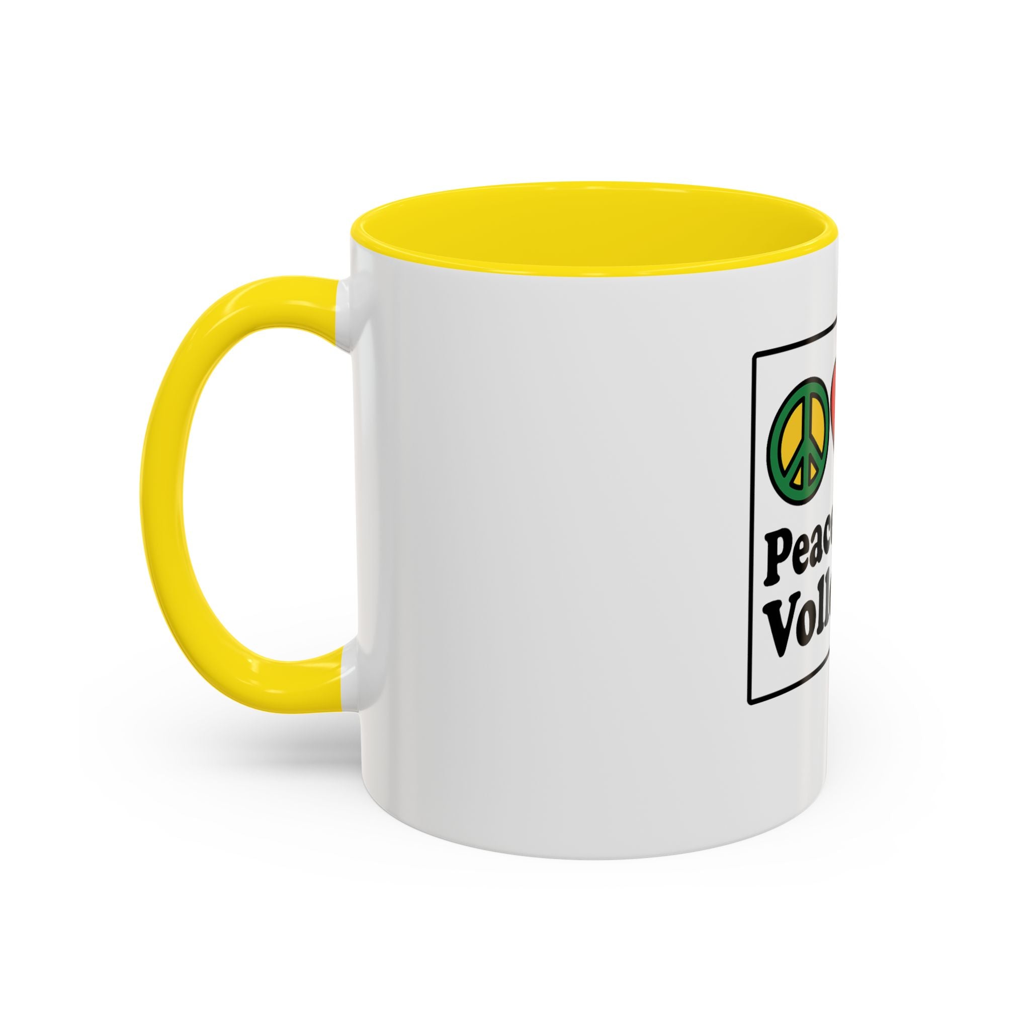 Peace Love & Volleyball Coffee Mug